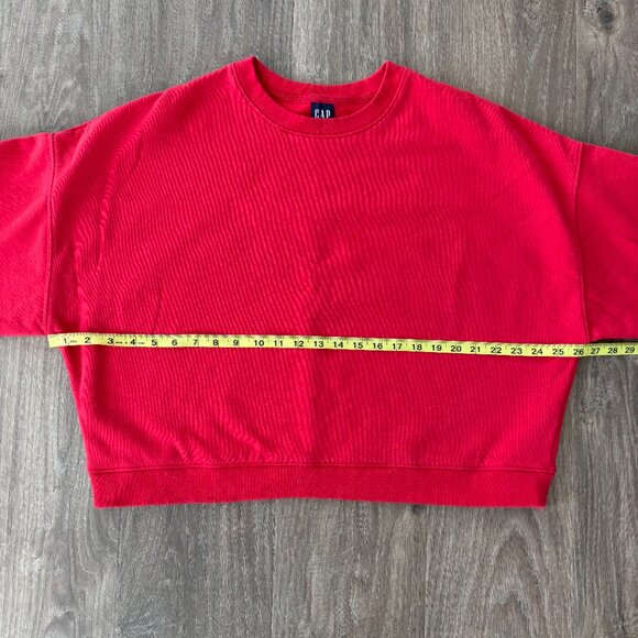 Vintagesoft Wedge Crewneck Sweatshirt – Large - Red - Picture 10 of 10